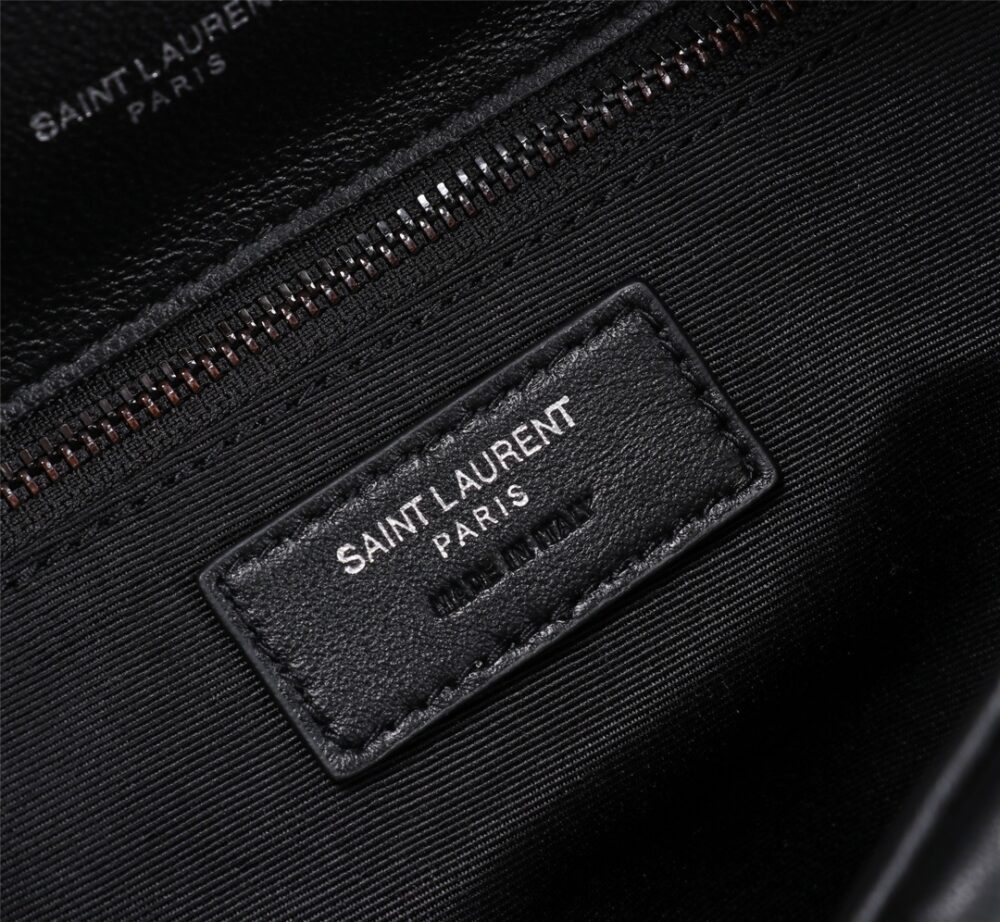 SAINT LAURENT PUFFER SMALL CHAIN BAG IN QUILTED BLACK NOIR 5774761EL081000 - Image 6