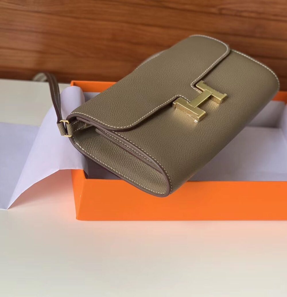 HERMES CONSTANCE LONG TO GO WALLET GRAY 20CM H080125CK18 - Image 3