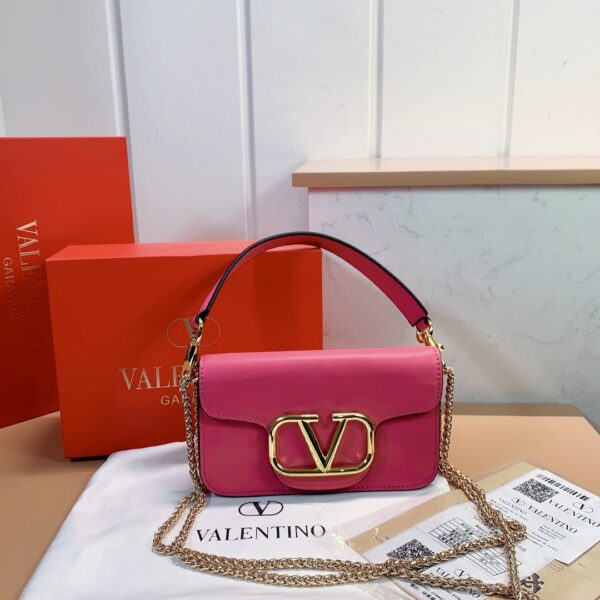 VALENTINO LOCÒ SMALL SHOULDER BAG IN ROSE VIOLET 1W2B0K53ZXLM24 - Image 2