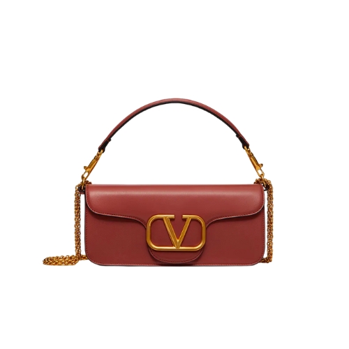 VALENTINO LOCÒ SHOULDER BAG IN BROWN 1W2B0K30ZXLPVG