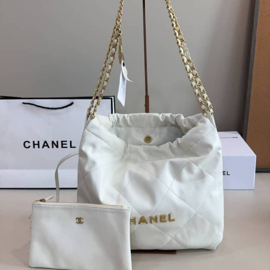 Alternative view of Chanel 22 Small Handbag White 36Cm AS3260 B09859 10601