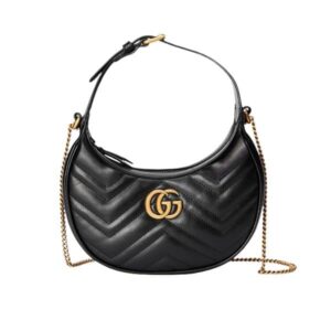 GUCCI Marmont half moon shaped mini bag 699514 DTDHT 1000