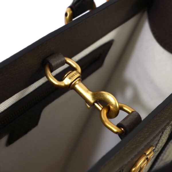 GUCCI OPHIDIA MEDIUM TOTE BAG IN BEIGE AND BROWN 724685 9C2ST 8746 - Image 5
