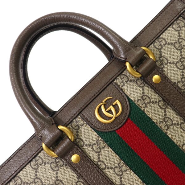 GUCCI OPHIDIA MEDIUM TOTE BAG IN BEIGE AND BROWN 724685 9C2ST 8746 - Image 7