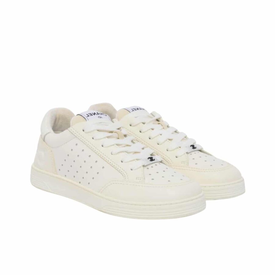 CHANEL RUNNER TRAINER SNEAKER WHITE G35934