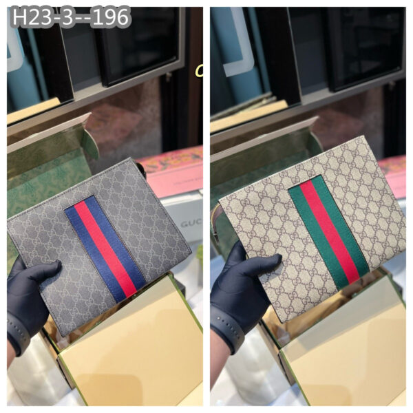 GUCCI GG BLACK POUCH 25CM 475316 KHN4C 1095 - Image 3