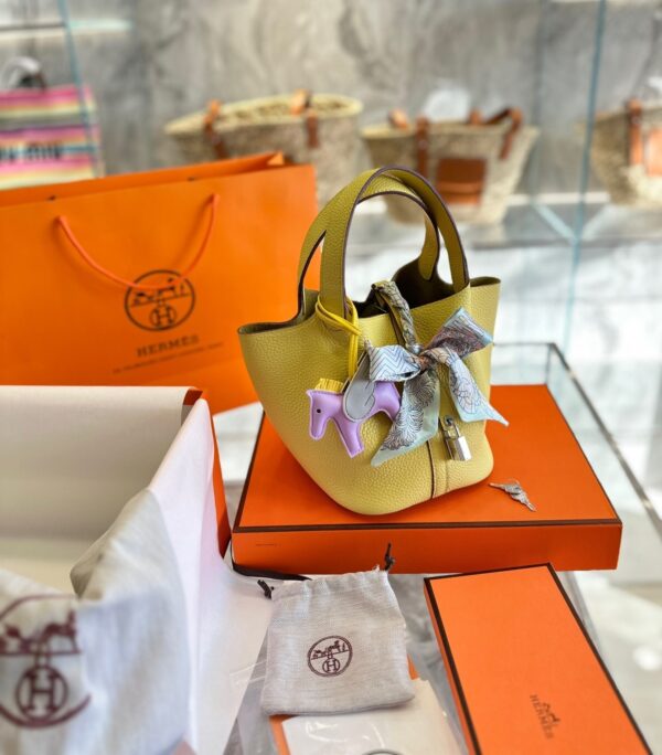 HERMES PICOTIN 18CM YELLOW - Image 4