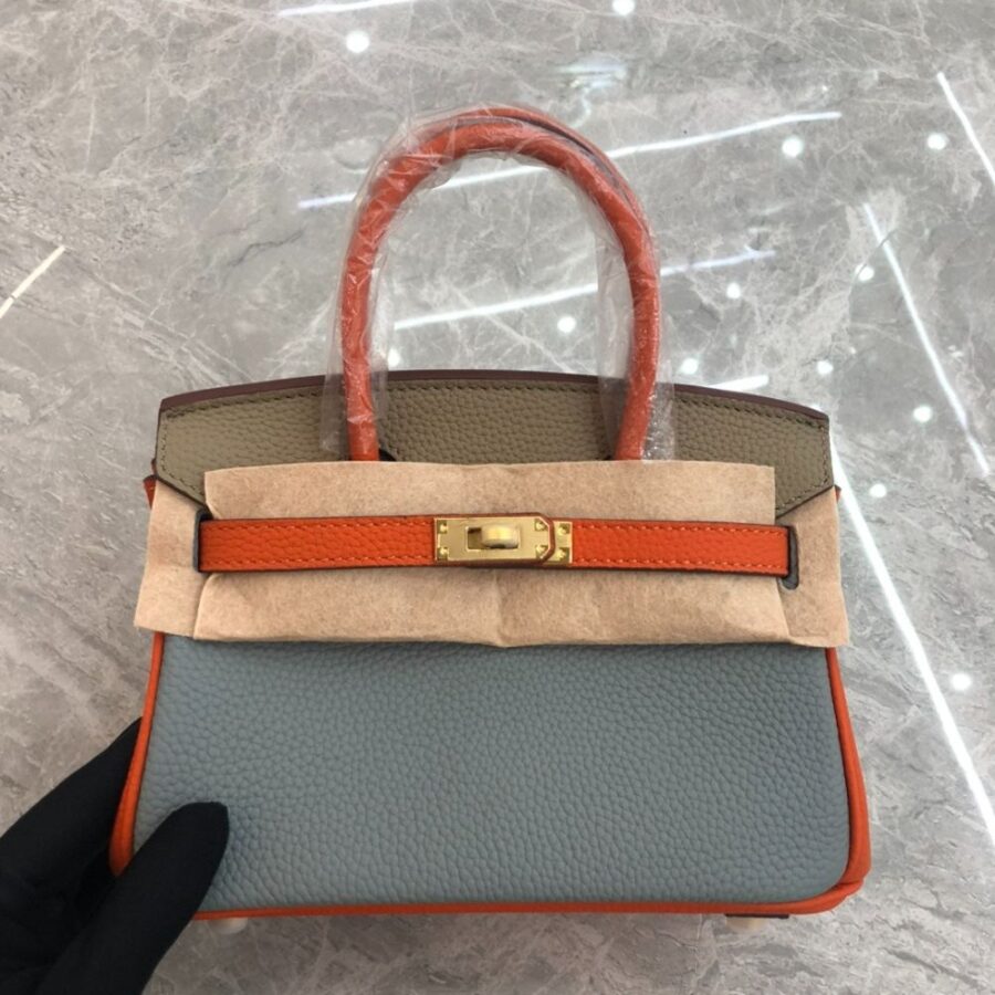 Alternative view of Hermes Birkin Mini Gold Hardware Epsom Multicolor 20Cm