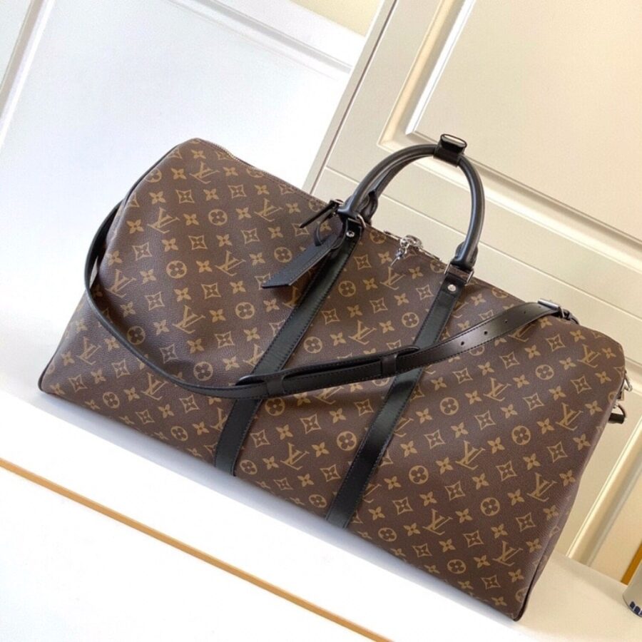 Alternative view of Louis Vuitton Keepall Bandoulière 55 Monogram Macassar 55cm M56714