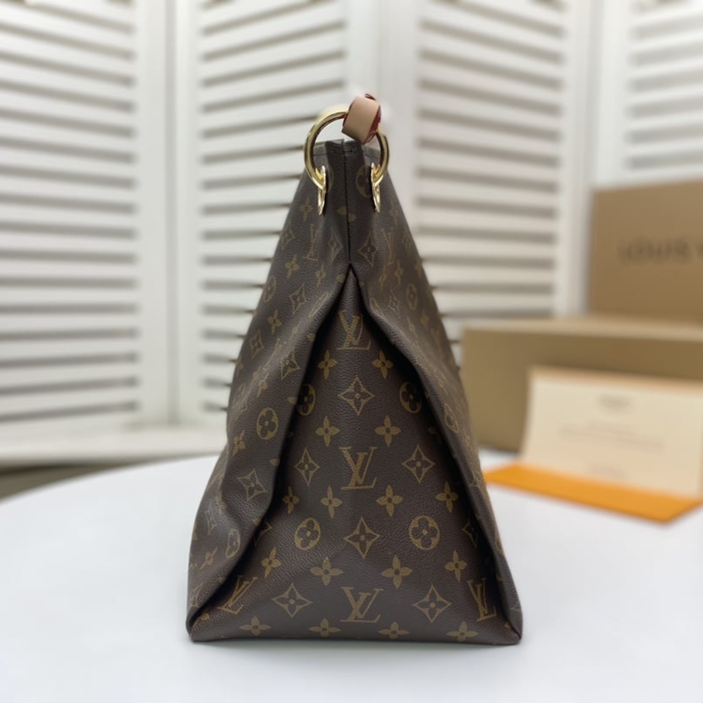 Louis Vuitton Artsy MM Monogram Canvas Hobo Bag Brown 41cm M44869 - Image 5