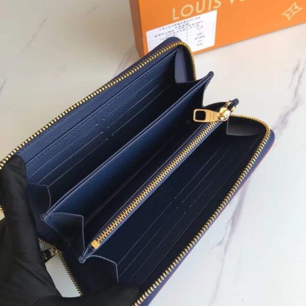 LOUIS VUITTON ZIPPY WALLET MONOGRAM DARK BLUE 19CM M61864 - Image 4