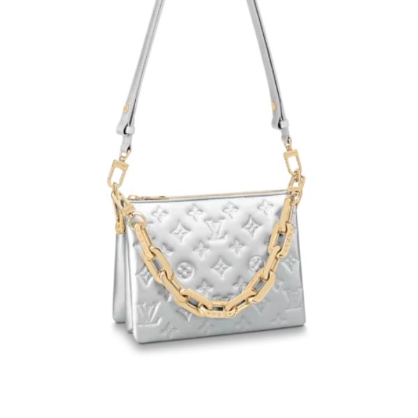 LOUIS VUITTON COUSSIN BB 21CM SILVER M20567