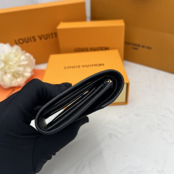 LOUIS VUITTON VICTORINE WALLET BLACK AND BEIGE 12CM M80968 - Image 2