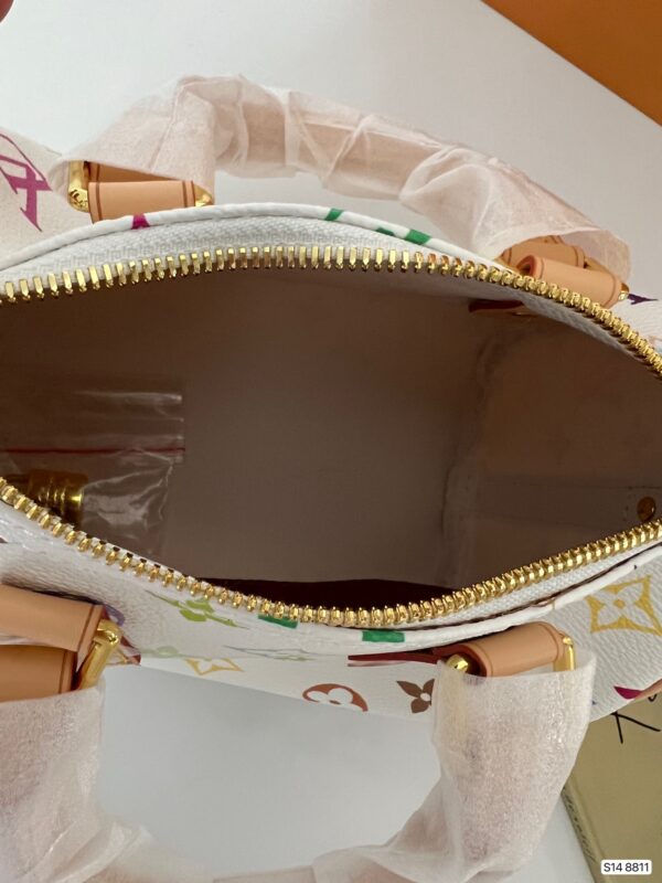 LOUIS VUITTON X TAKASHI MURAKAMI MONOGRAM BLANC WHITE MULTICOLOR MINI SPEEDY 20CM - Image 2