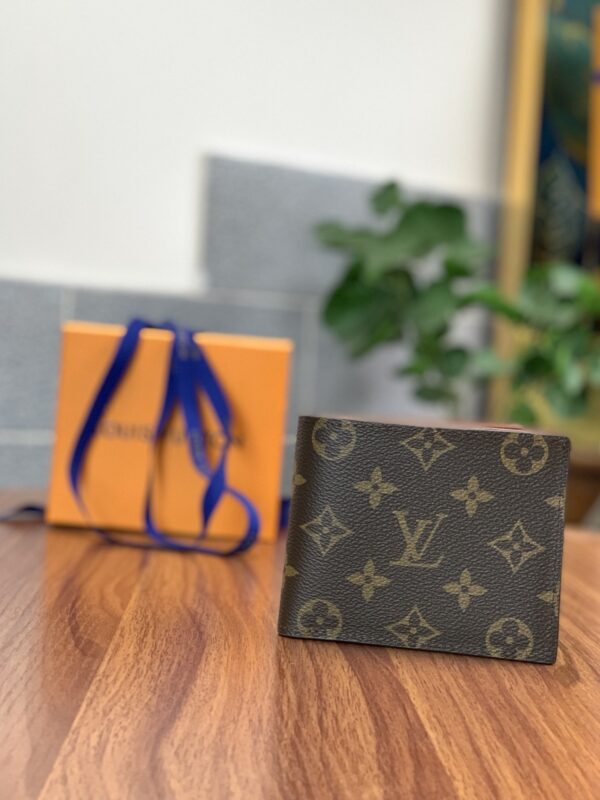 LOUIS VUITTON AMERIGO WALLET MONOGRAM CANVAS IN BROWN 11CM N60053 - Image 2