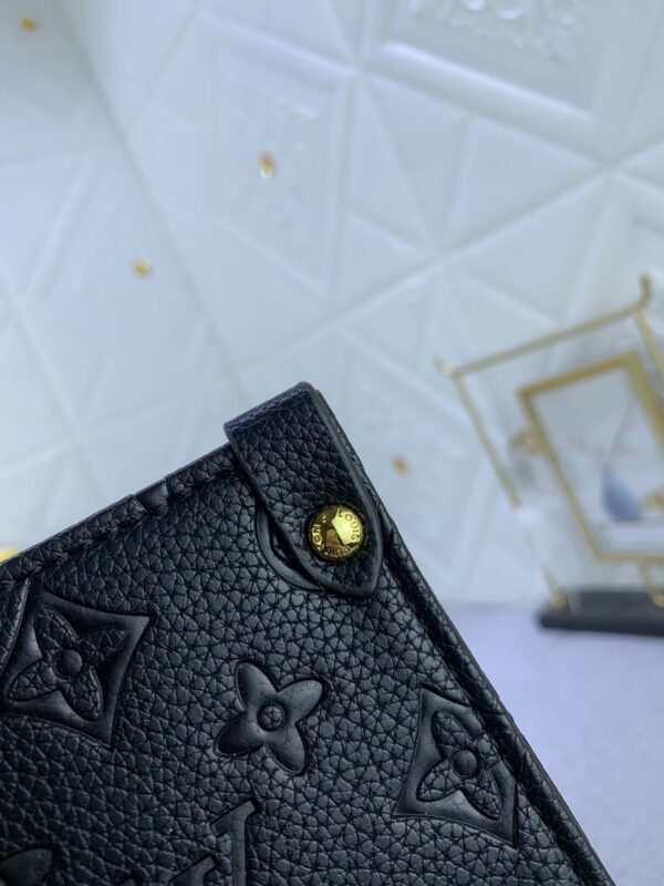 LOUIS VUITTON x YK ON THE GO MM WITH FLOWER MARQUETRY IN BLACK 35CM M46416 - Image 4