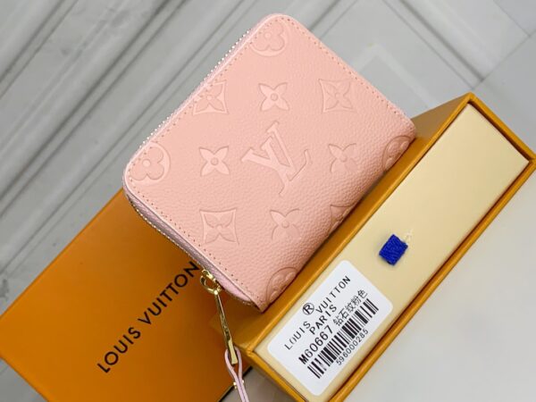 LOUIS VUITTON ZIPPY COIN PURSE MONOGRAM EMPREINTE LIGHT PINK 11CM M60067 - Image 7