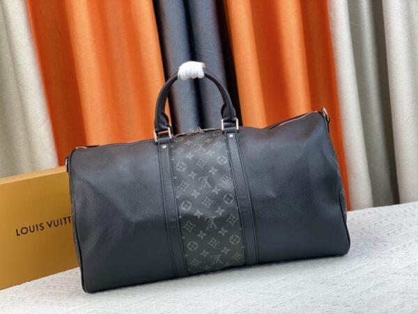 LOUIS VUITTON KEEPALL BANDOULIÈRE 50CM BLACK M59712 - Image 6