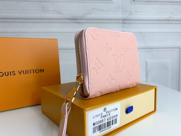 LOUIS VUITTON ZIPPY COIN PURSE MONOGRAM EMPREINTE LIGHT PINK 11CM M60067 - Image 8