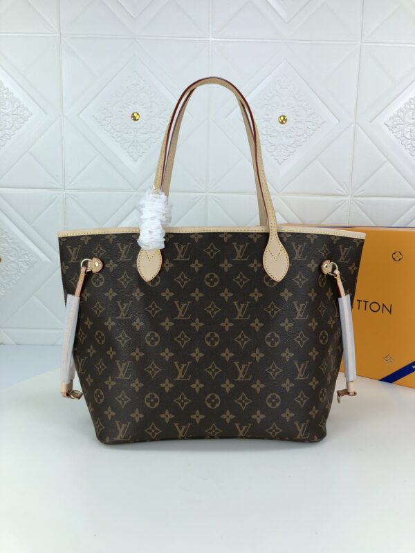 LOUIS VUITTON NEVERFULL BROWN AND RED MM 32CM M41178 - Image 3