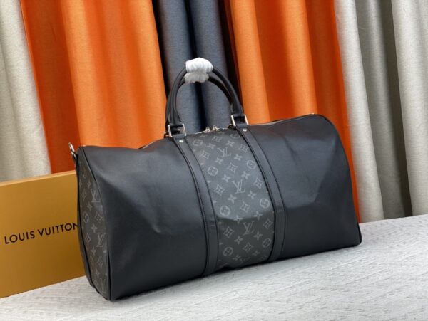 LOUIS VUITTON KEEPALL BANDOULIÈRE 50CM BLACK M59712 - Image 9