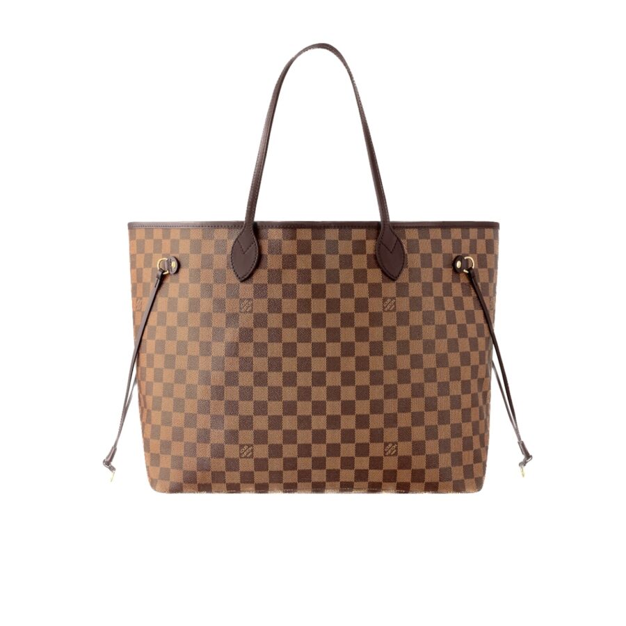LOUIS VUITTON NEVERFULL GM DAMIER EBENE CERISE RED 39CM N40597