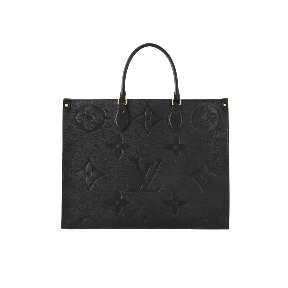 LOUIS VUITTON ONTHEGO GM BAG MONOGRAM EMPREINTE LEATHER BLACK 41CM M44925