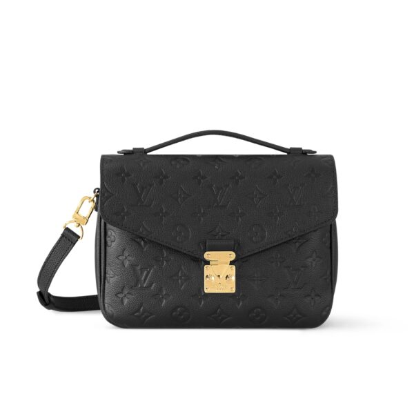 LOUIS VUITTON MONOGRAM CANVAS POCHETTE MÉTIS BLACK 25CM