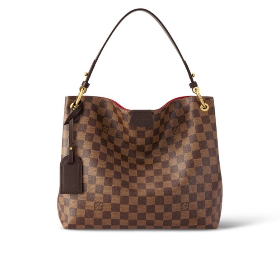Louis Vuitton Graceful PM Damier Ebene Brown Red 35cm N44044