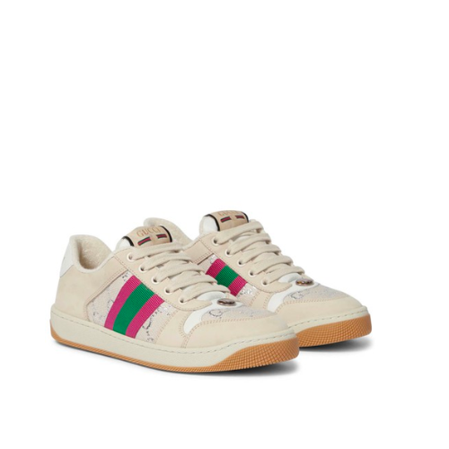 GUCCI WMNS SCREENER WHITE GG LAMÉ 577684 2C830 9150