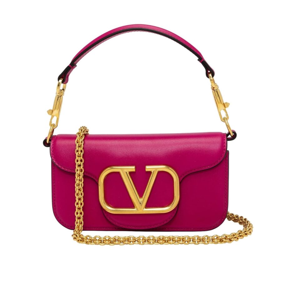 Valentino Locò Small Shoulder Bag In Rose Violet 20cm 1W2B0K53ZXL M24