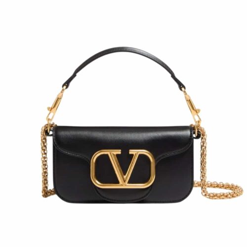 Valentino Garavani Locò Small Shoulder Bag In Black 20cm 7W2B0K53ZXL 0NO