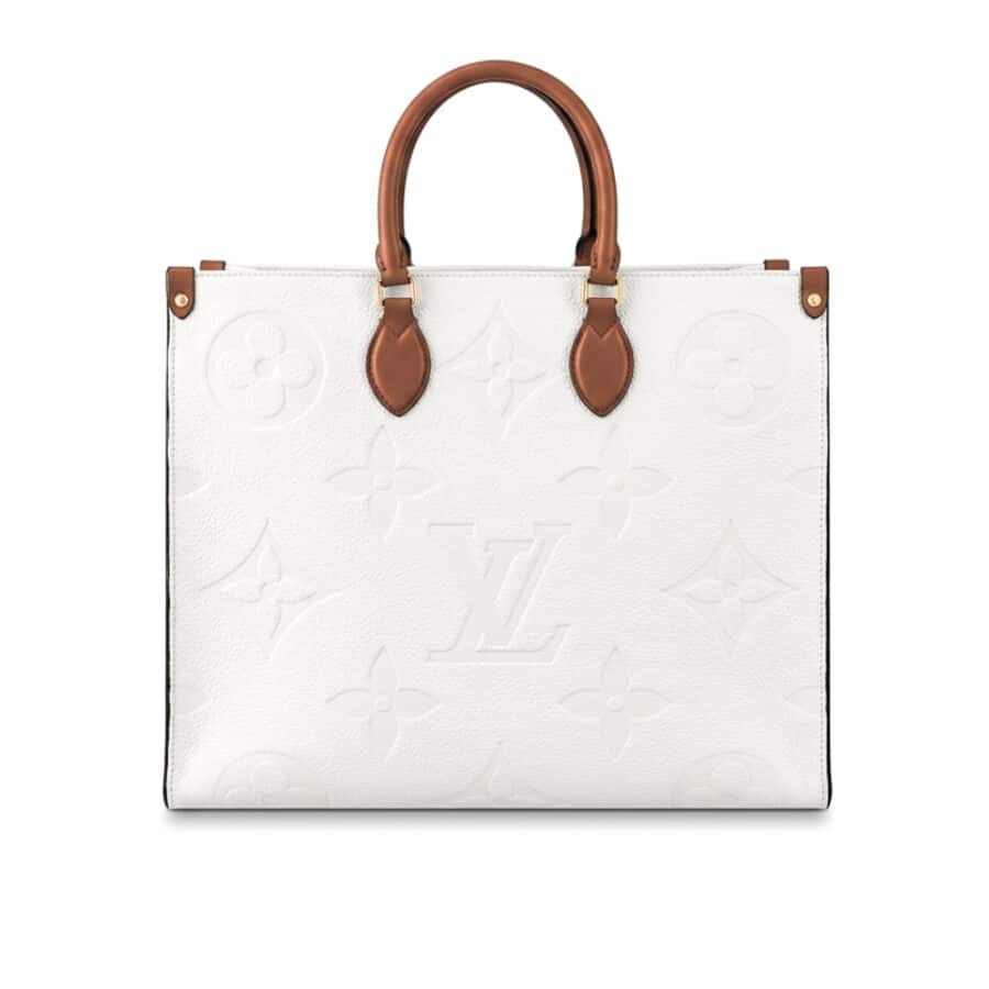 Louis Vuitton Onthego GM White Bag 41Cm M44558