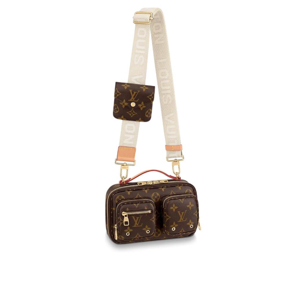 LOUIS VUITTON UTILITY CROSSBODY BAG BROWN 18CM M80446