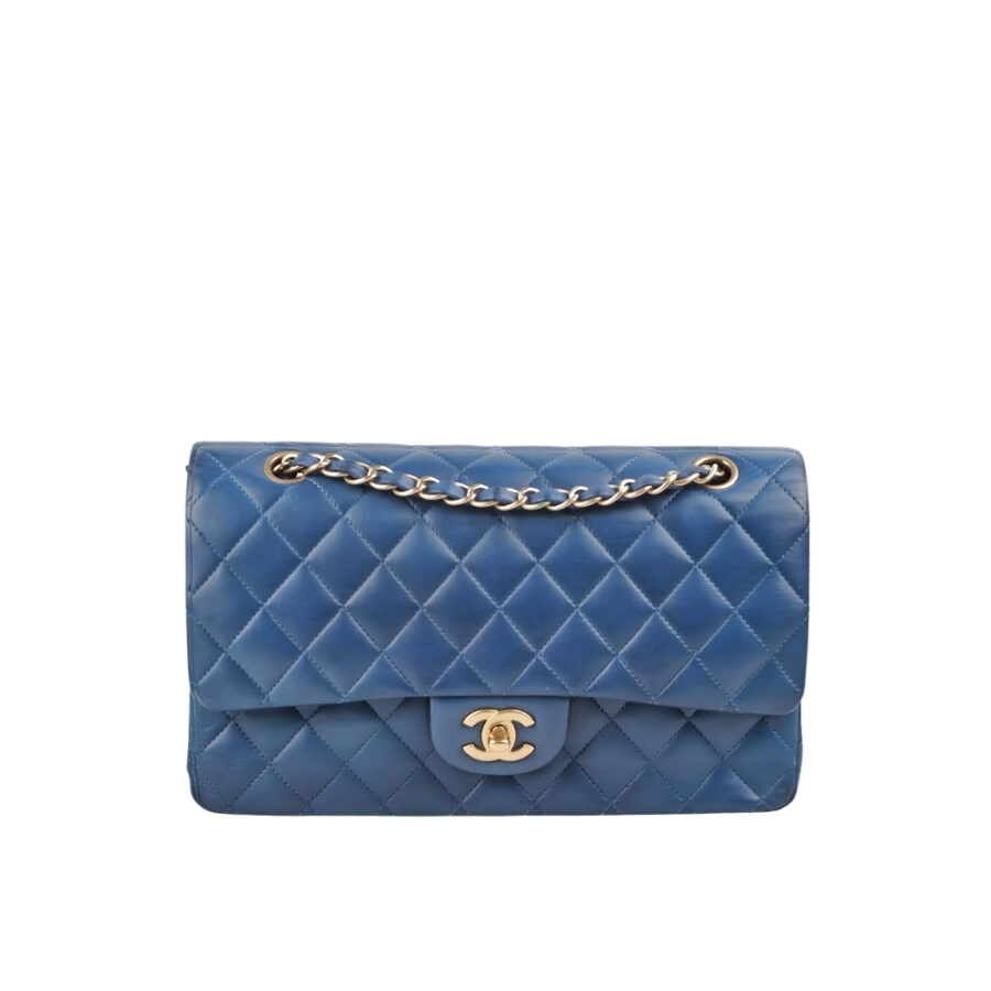 Chanel Classic Medium Flap Navy Blue 25cm
