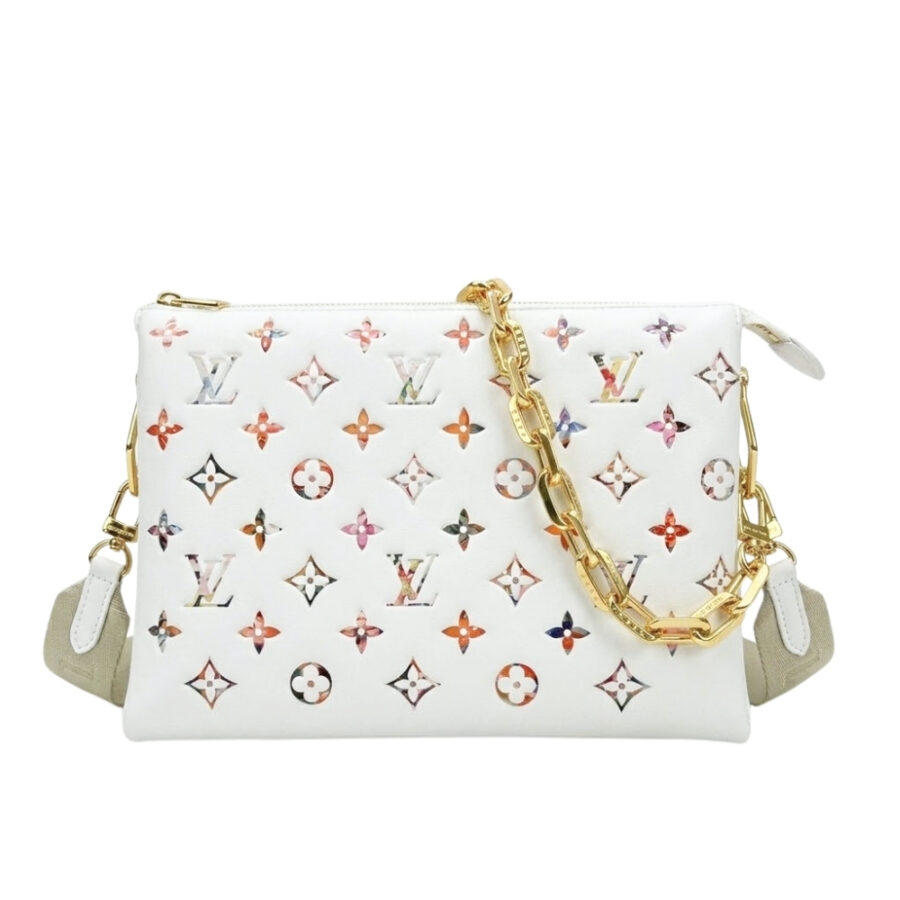 Louis Vuitton Coussin PM Monogram Multicolor Shoulder Bag White 26cm M21209