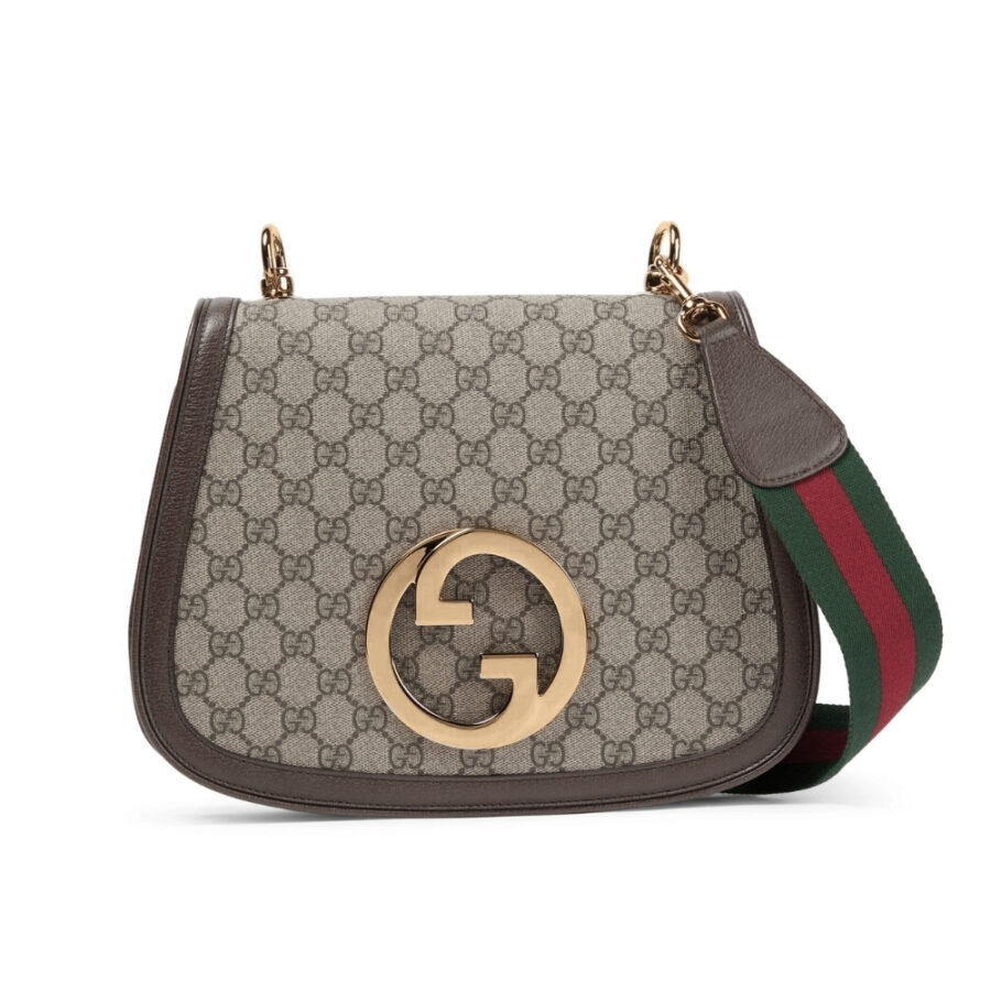 Gucci Blondie Medium GG Supreme Shoulder Bag Beige 29cm 699210 96IWG 8745
