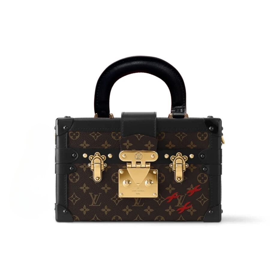 Louis Vuitton Petite Malle Monogram Dark Brown 20Cm