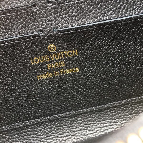 LOUIS VUITTON ZIPPY WALLET MONOGRAM BLACK M61864 - Image 8