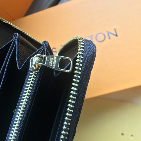 LOUIS VUITTON ZIPPY WALLET MONOGRAM BLACK M61864 - Image 7