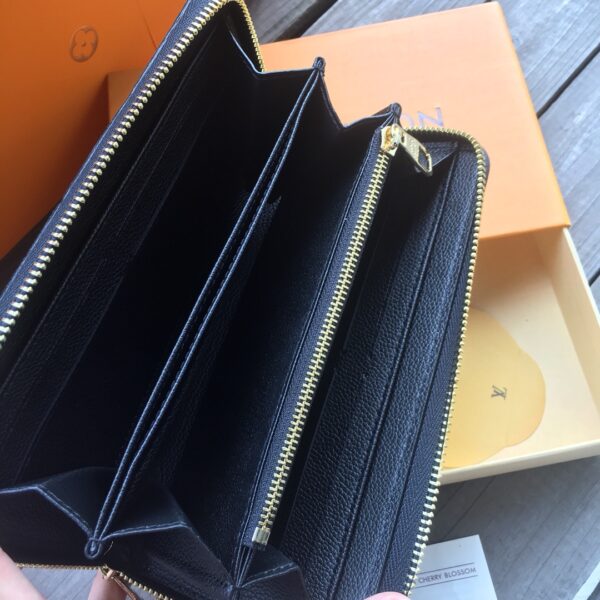 LOUIS VUITTON ZIPPY WALLET MONOGRAM BLACK M61864 - Image 2