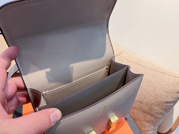 HERMES CONSTANCE EPSOM CK18 ETOUPE ROSE GOLD HARDWARE 18CM - Image 4