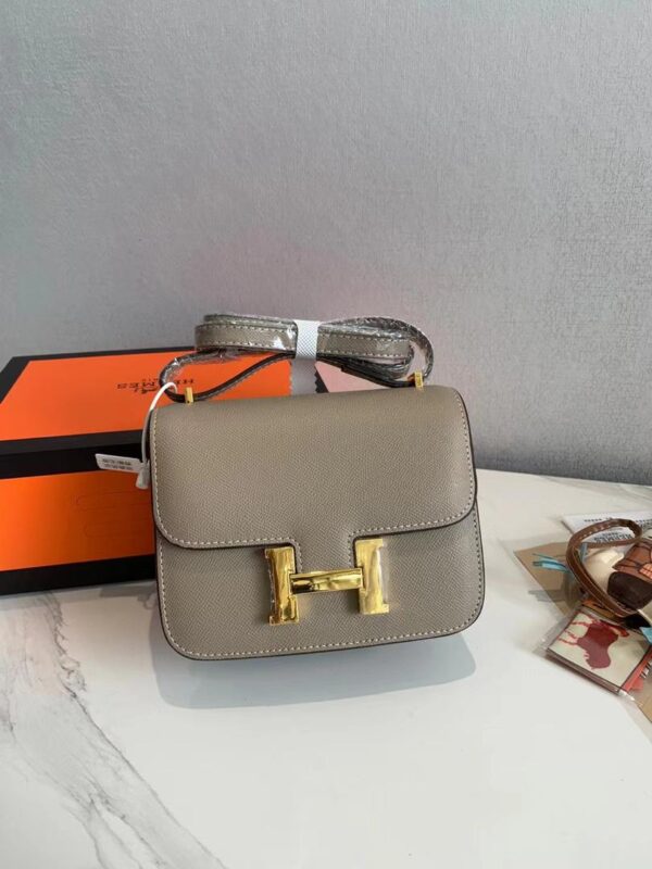 HERMES CONSTANCE EPSOM CK18 ETOUPE ROSE GOLD HARDWARE 18CM - Image 2