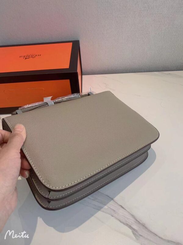 HERMES CONSTANCE EPSOM CK18 ETOUPE ROSE GOLD HARDWARE 18CM - Image 8