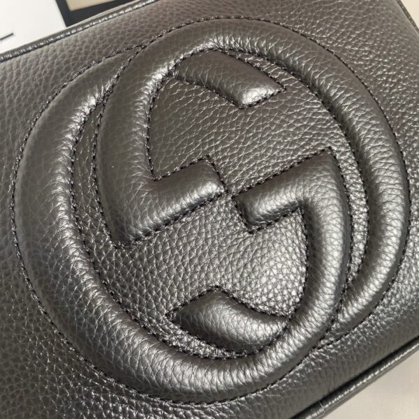 GUCCI SOHO SMALL LEATHER DISCO BAG BLACK 308364 A7M0G 1000 - Image 4