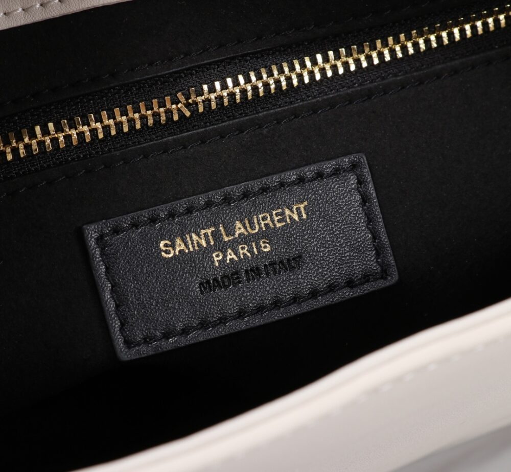 SAINT LAURENT LE 5 À 7 HOBO BAG IN SMOOTH LEATHER WHITE 23CM 6572282R20W9207 - Image 8