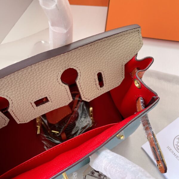 HERMES BIRKIN MINI GOLD HARDWARE EPSOM MULTICOLOR 20CM - Image 9