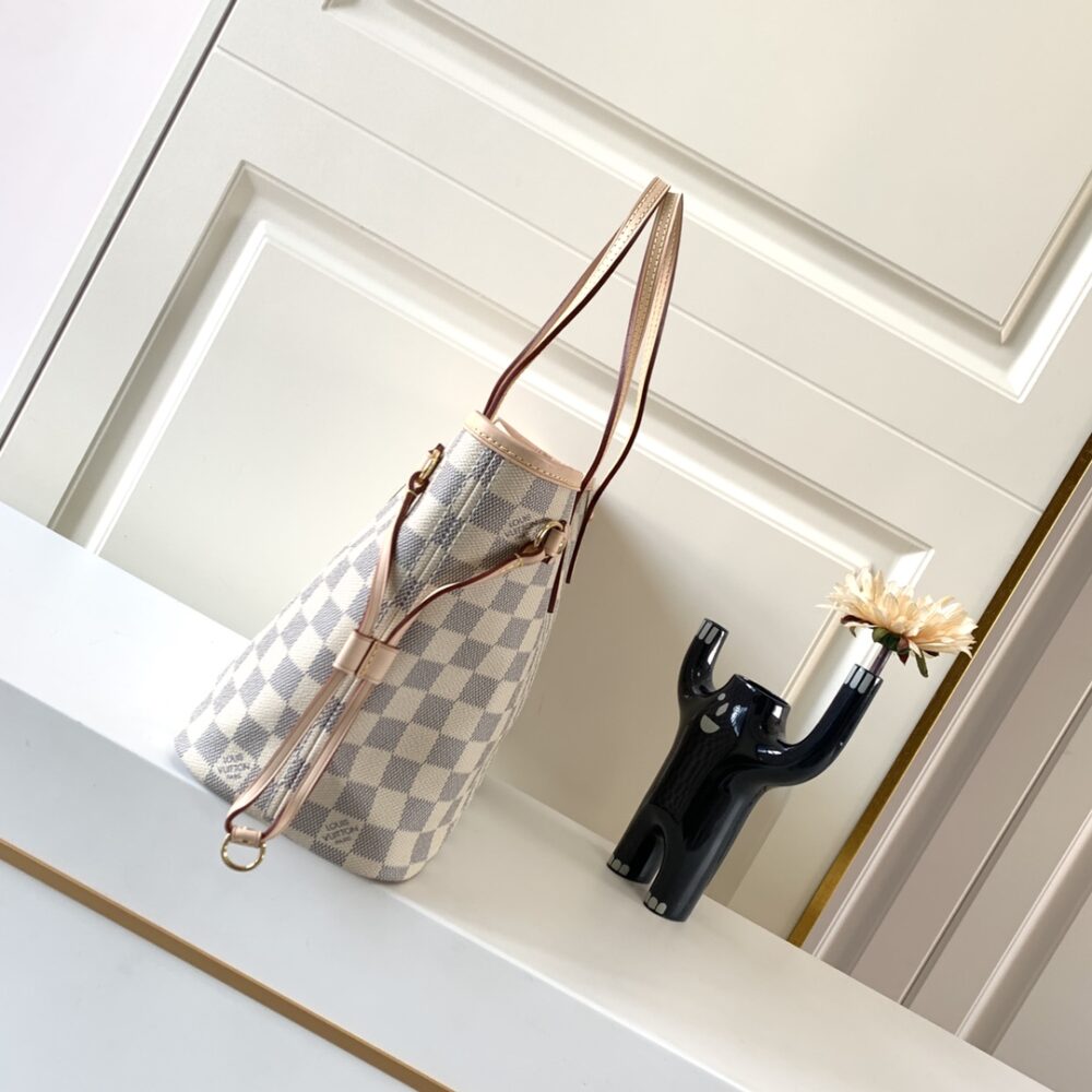 LOUIS VUITTON NEVERFULL MM DAMIER AZUR CANVAS BEIGE 29CM N40604 - Image 7