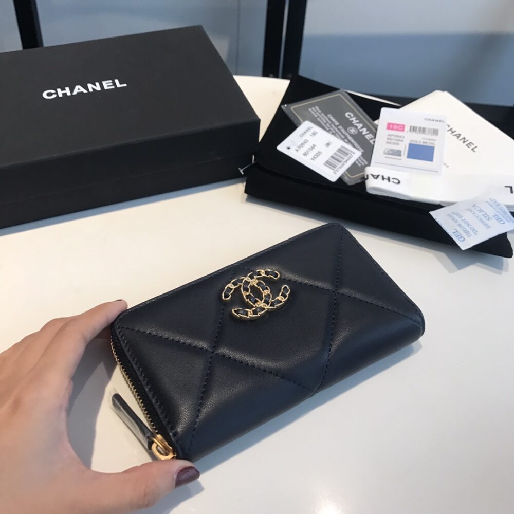 CHANEL CC RED BLACK WALLET 16.5CM - Image 6
