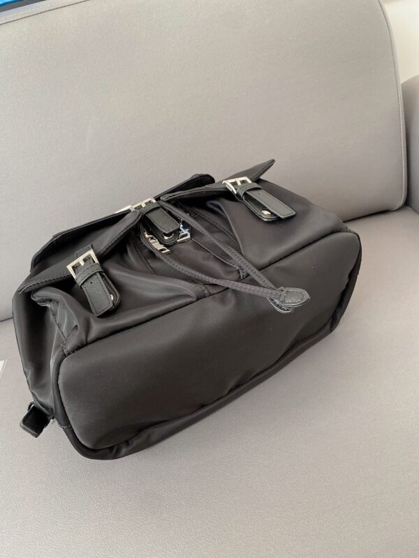 PRADA RE-NYLON MEDIUM BACKPACK BLACK 1BZ677RV44F0002VOOO - Image 8